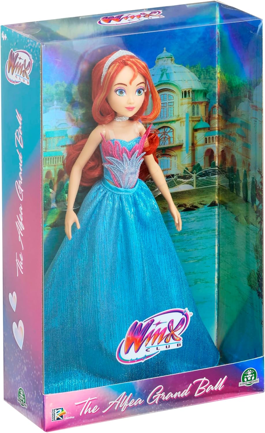 Winx Club Boneca Grand Ball – Bloom em um deslumbrante vestido azul com tiara – Boneca articulada fashion para crianças – Roupa inspirada em baile de formatura com detalhes elegantes – Brinquedo oficial Winx para crianças a partir de 4 anos