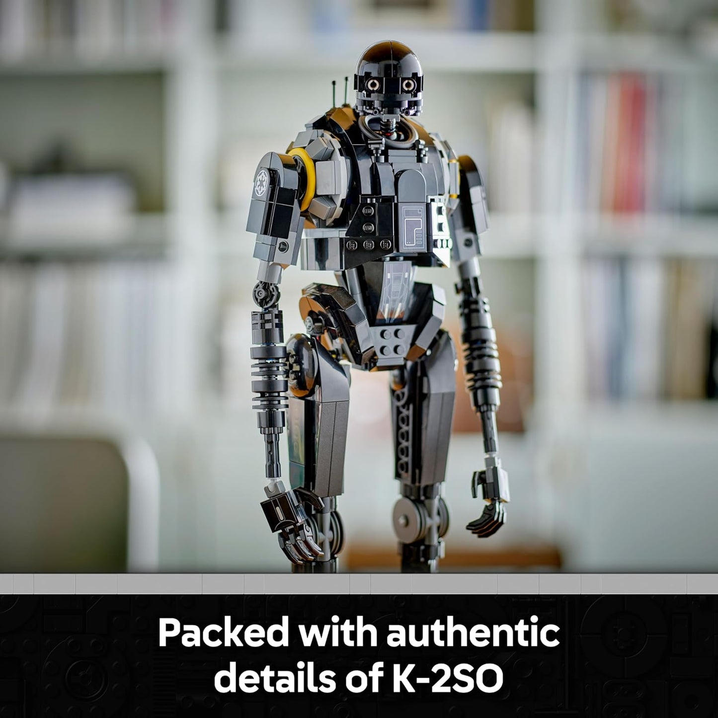 LEGO Star Wars 75434 K-2SO, o Droide de Segurança - Figura Articulada para Brincar e Exibir - Kit de Modelo Colecionável com Placa Informativa - Presente para Meninos, Meninas e Fãs Adultos de Andor