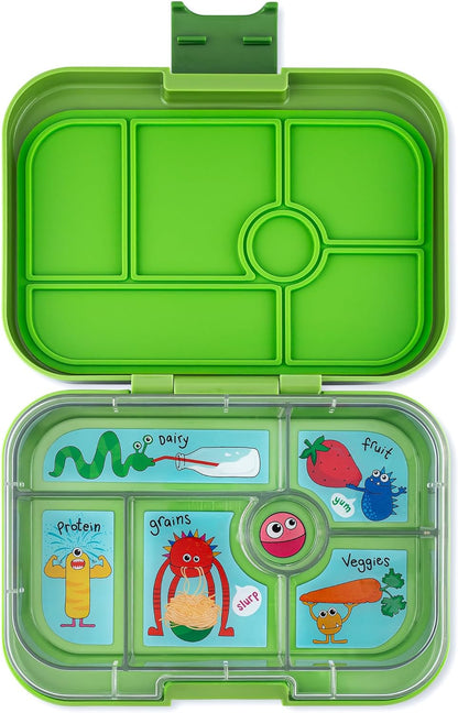 yumbox Recipiente original de lancheira Bento à prova de vazamentos para crianças (cinza nebuloso (bandeja de Paris))