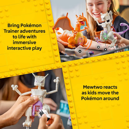 LEGO Pokémon SMART Play: Fuga do Laboratório do Mewtwo – Conjunto de brinquedo interativo compatível, inclui uma etiqueta SMART e uma figura de Pokémon feita de peças – Ideia de presente para meninos e meninas a partir de 10 anos – 72163