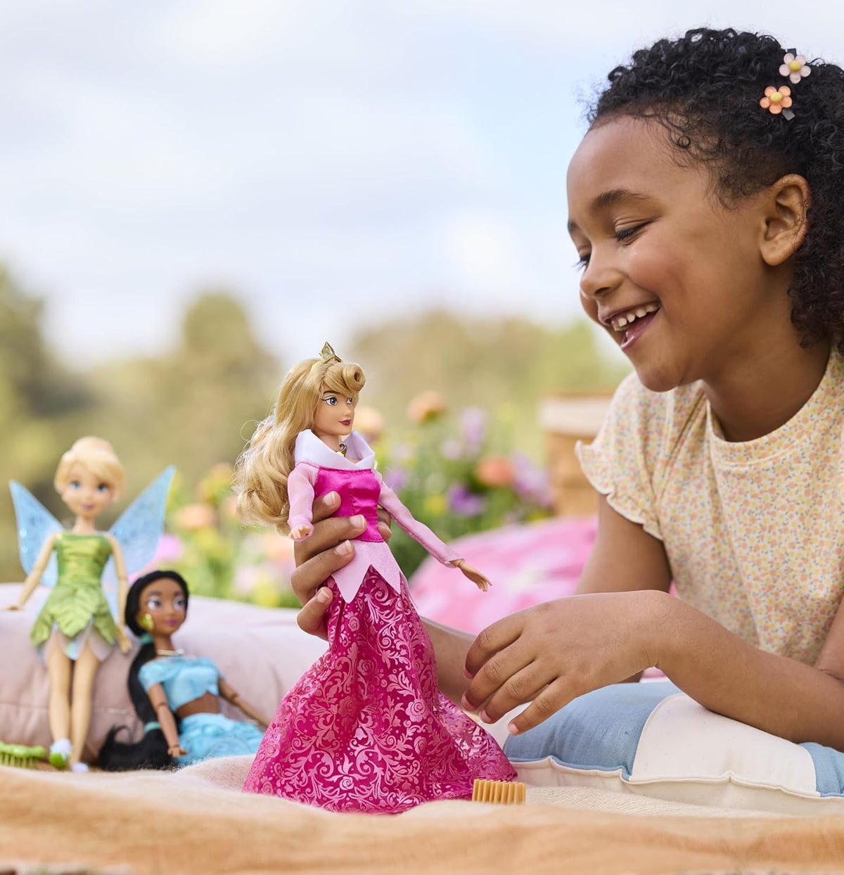 Disney Boneca Clássica Aurora da Store (29 cm) – Princesa de A Bela Adormecida, Vestido Rosa e Articulada