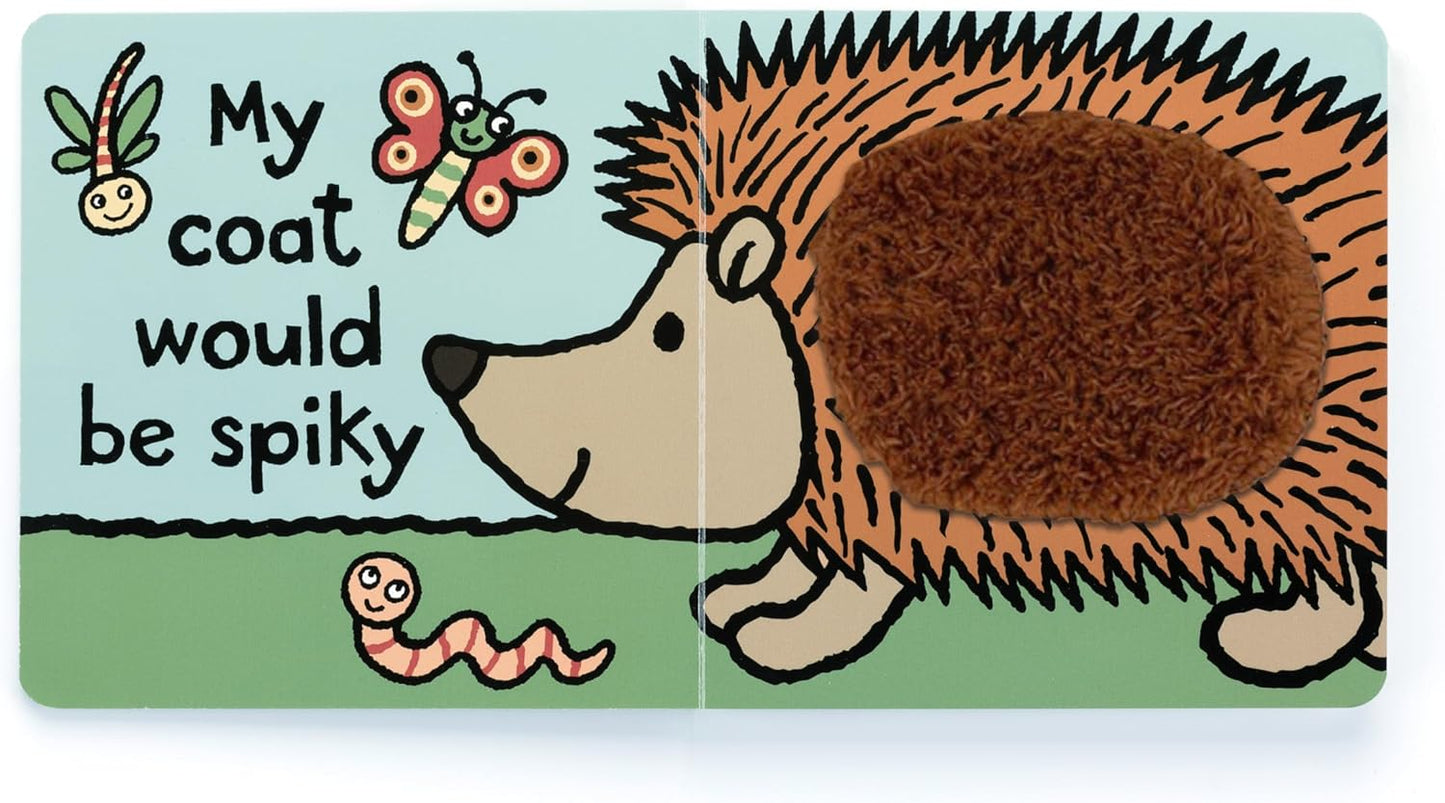 Jellycat Se eu fosse um ouriço: um livro de capa dura para bebês, para tocar e sentir - presente para bebês