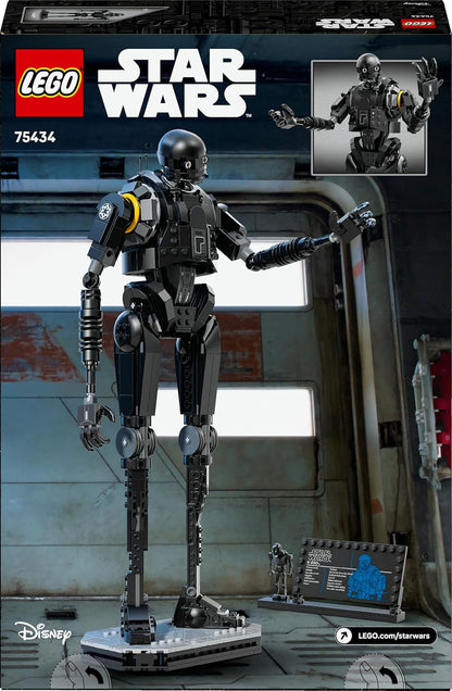 LEGO Star Wars 75434 K-2SO, o Droide de Segurança - Figura Articulada para Brincar e Exibir - Kit de Modelo Colecionável com Placa Informativa - Presente para Meninos, Meninas e Fãs Adultos de Andor