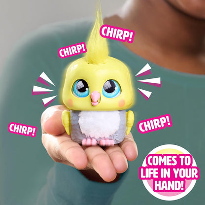 FurReal Just Play Handfuls Chirps, a Cacatua, Brinquedo Interativo de 8,9 cm, para Meninos e Meninas a partir de 4 Anos