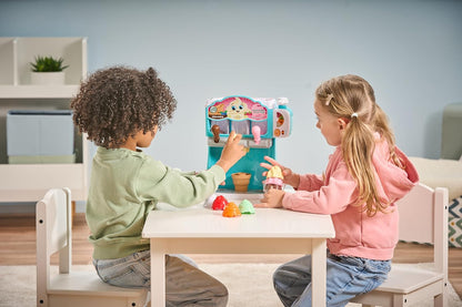 LeapFrog Count and Swirl Ice Cream Maker, brinquedo interativo de roleplay com 12 peças, brinquedo de cozinha de simulação ensina cores e sabores, brinquedo infantil para 2, 3, 4 anos ou mais