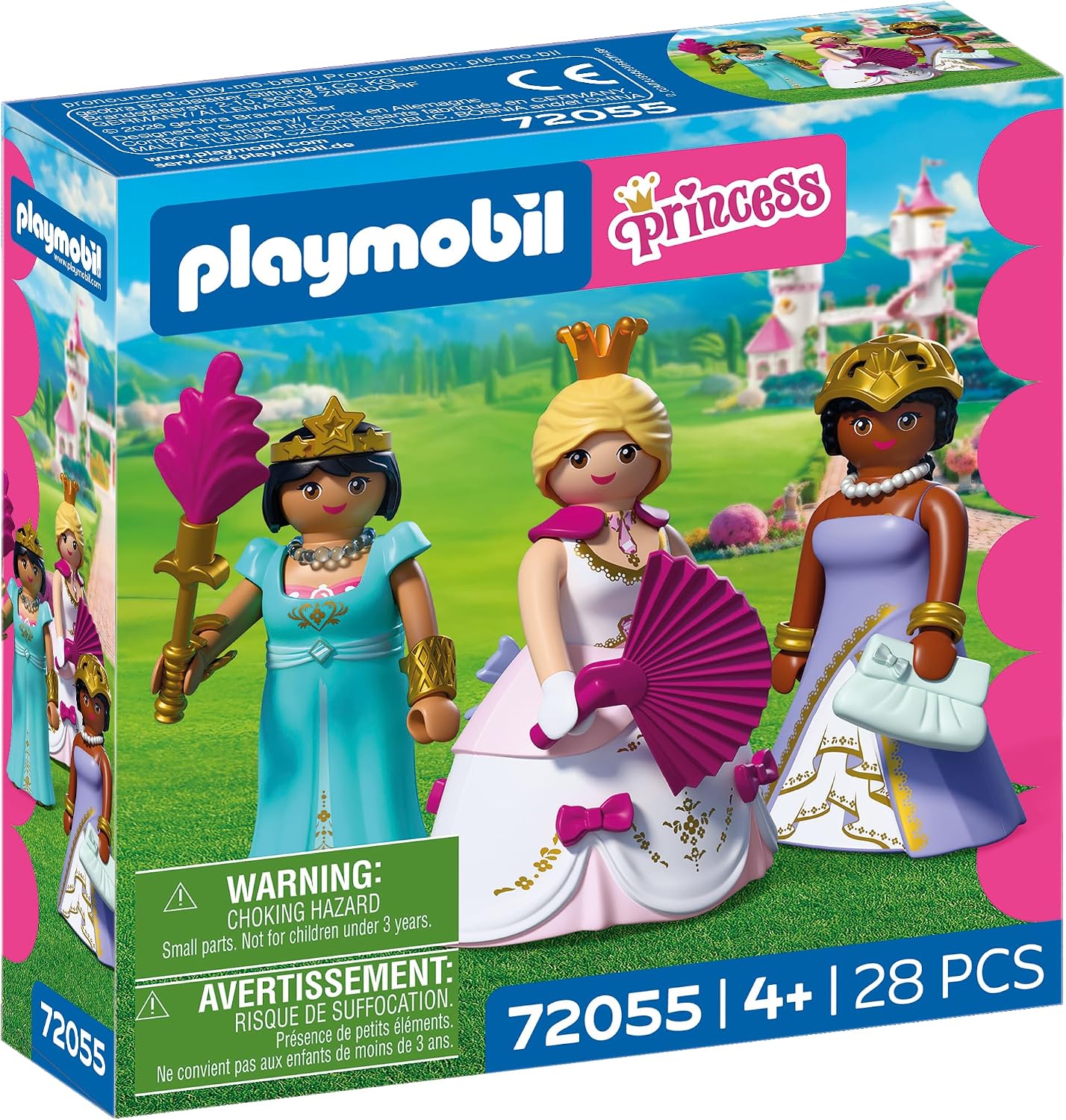 Playmobil | Princesa | Três Princesas | 3 Bonecas com Troca de Roupa e Acessórios | Estimula a Criatividade | Brinquedo de Princesa para Maiores de 4 Anos | 72055
