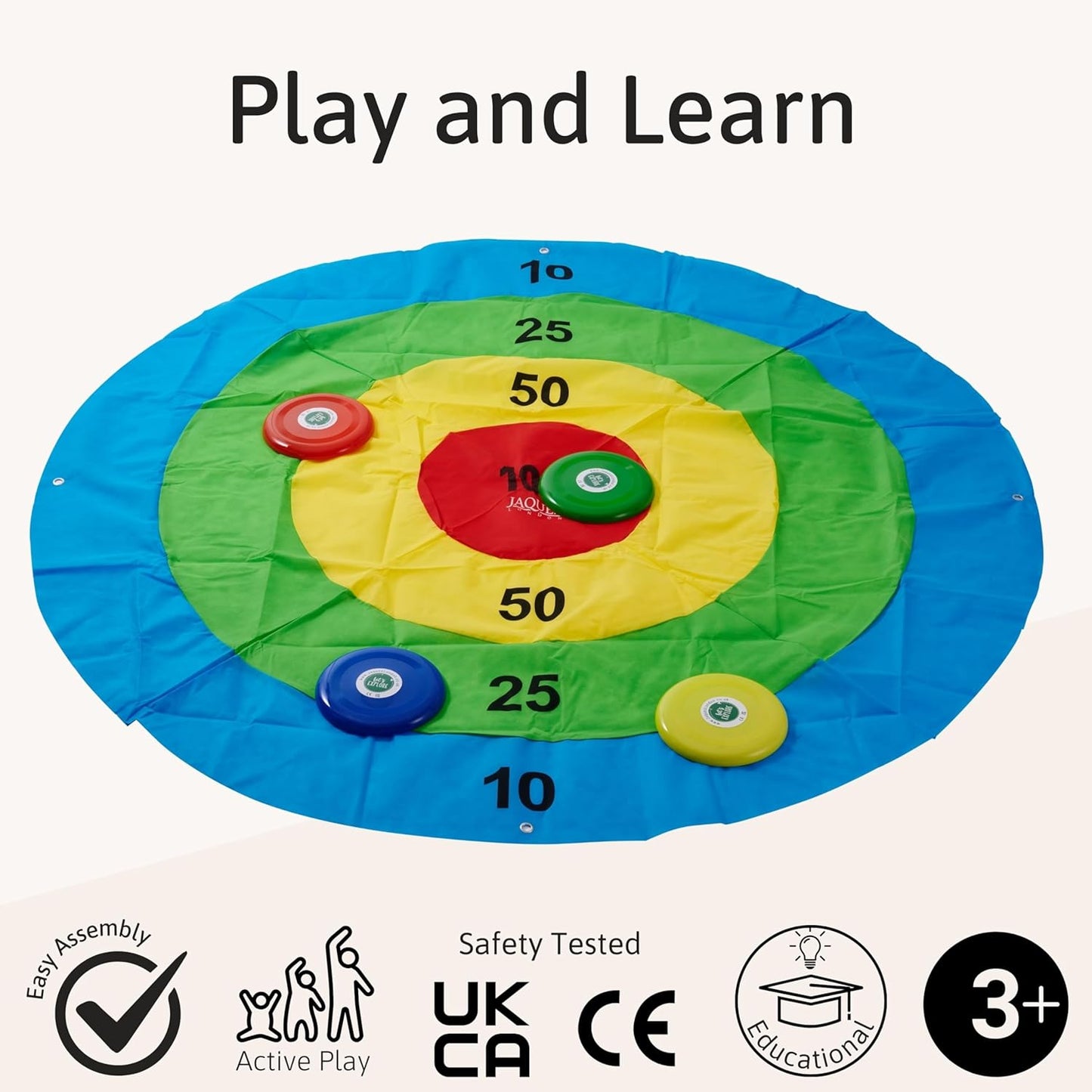 Jogo de jardim infantil Jaques of London Target | Jogo de disco para crianças ao ar livre | Jogos de festa ao ar livre para famílias | Jogos ao ar livre para crianças e adultos | Desde 1795