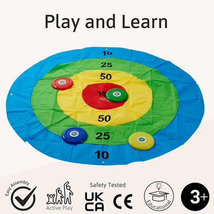 Jogo de jardim infantil Jaques of London Target | Jogo de disco para crianças ao ar livre | Jogos de festa ao ar livre para famílias | Jogos ao ar livre para crianças e adultos | Desde 1795