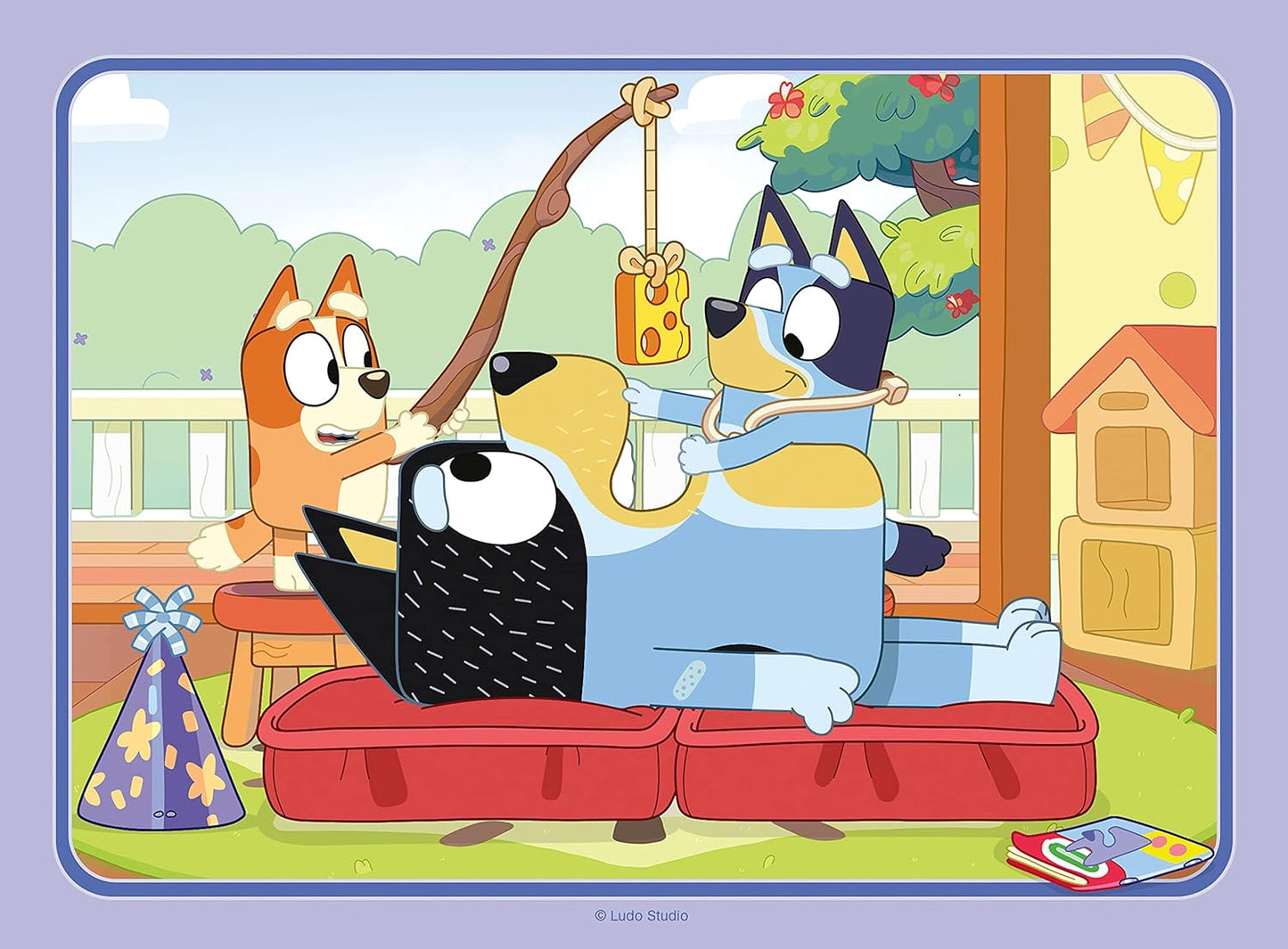 Ravensburger Bluey Toys - 4 rompecabezas en caja para niños de 3 años en adelante - 12, 16, 20, 24 piezas - Regalos para niños