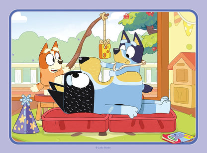 Ravensburger Bluey Toys - 4 rompecabezas en caja para niños de 3 años en adelante - 12, 16, 20, 24 piezas - Regalos para niños