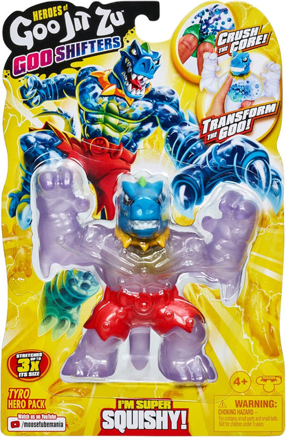 Heróis de Goo Jit Zu Goo Shifters Pacote Herói Iniciante, Brinquedo Super Elástico e Super Macio Recheado com Gosma e Transformação Única em Gosma