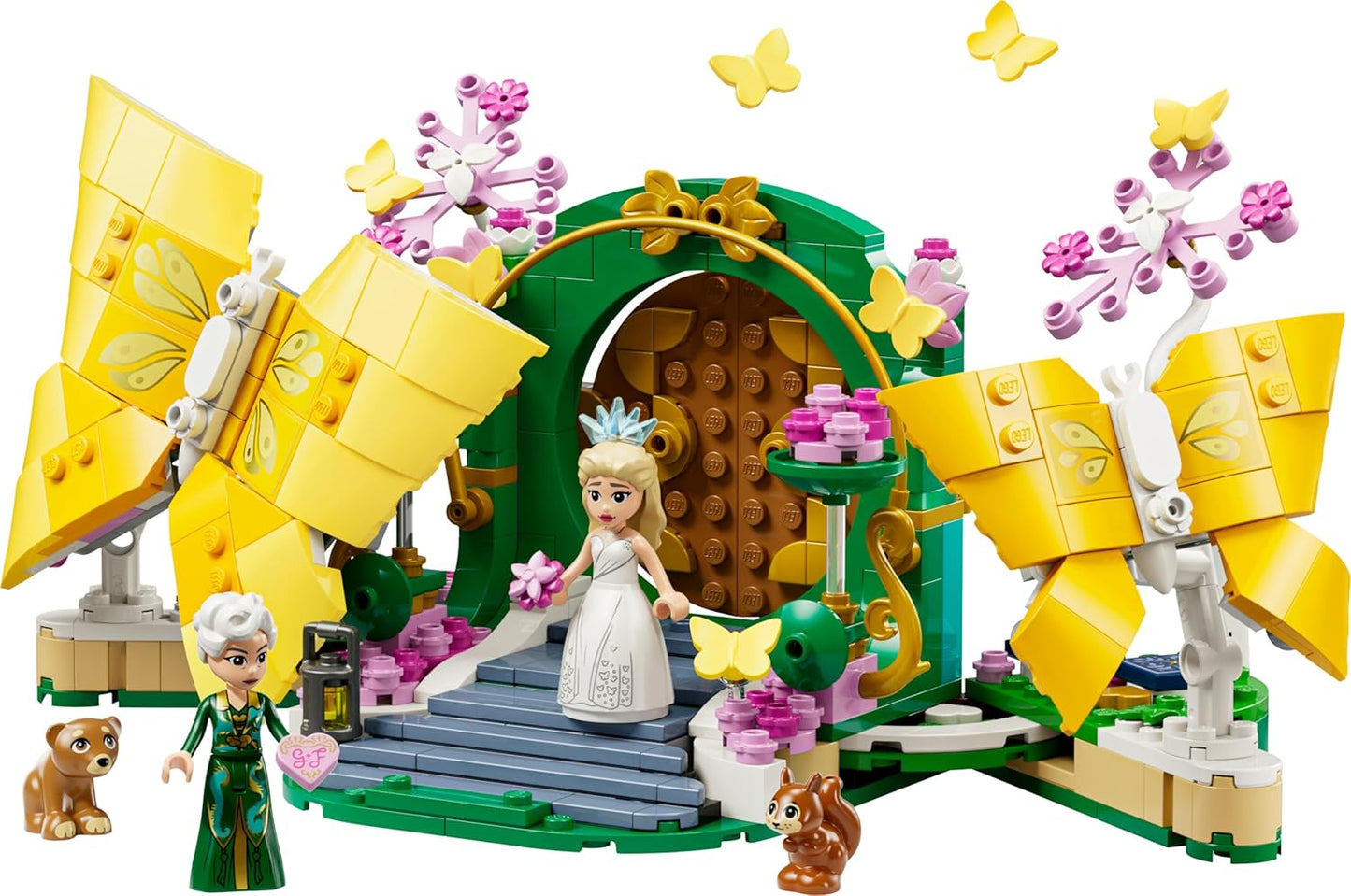 LEGO O Casamento da Glinda Malvada - Brinquedo de Construção com 2 Mini Bonecas e 2 Figuras de Borboletas Articuladas, além de Acessórios - Presente para Meninas a partir de 8 Anos e Fãs do Filme - 75688