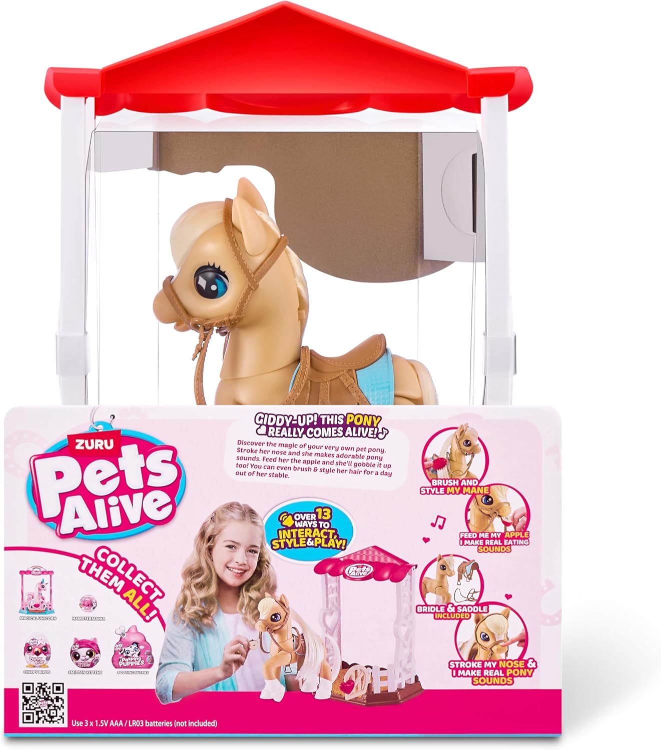 Pets Alive My Magical Pony e Stable Battery Powered Interactive Robotic Toy Playset da ZURU