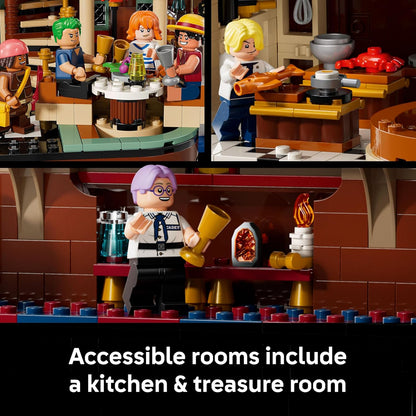 LEGO ONE PIECE O Restaurante Flutuante Baratie - Conjunto de Construção para Adultos - Modelo de Exibição com Interior Detalhado e 10 Minifiguras, incluindo Luffy, Nami e Sanji - Presente de Anime para Fãs - 75640