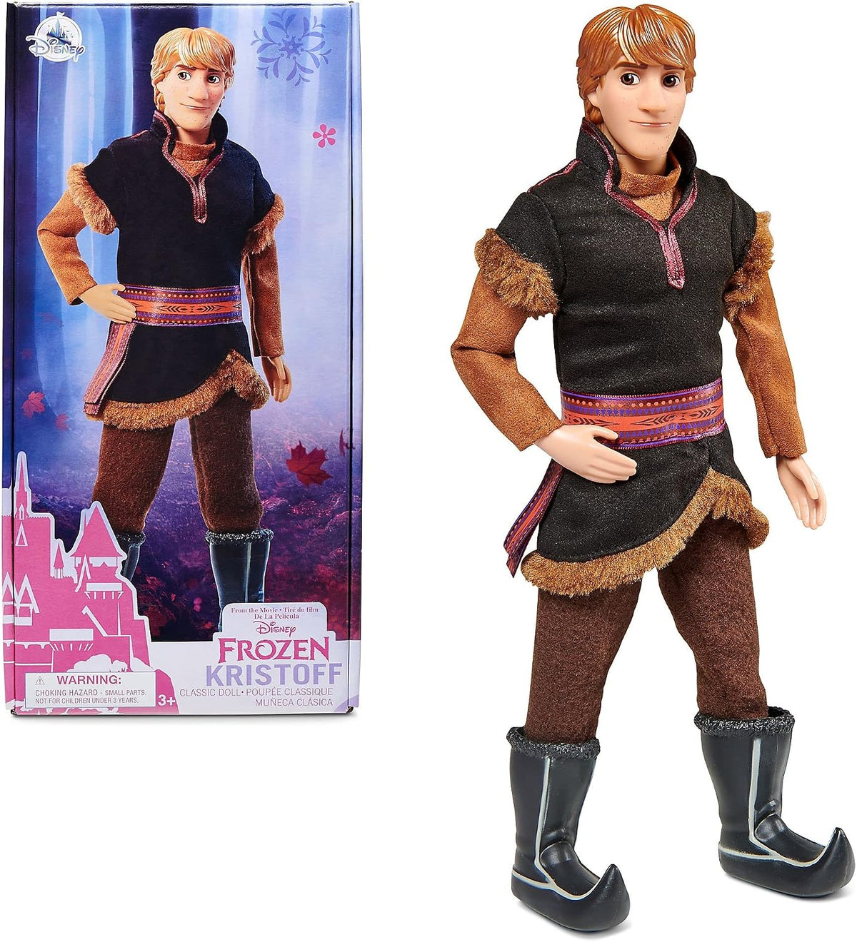 Disney Boneco Clássico Kristoff de Frozen (32 cm) – Brinquedo Oficial de Personagem da Disney Store