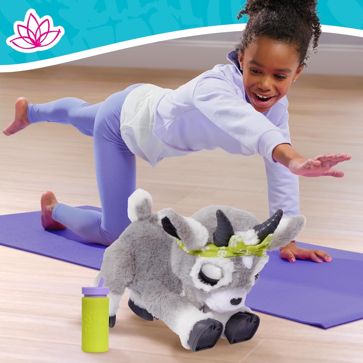 Just Play furReal Daisy the Yoga Goat brinquedo interativo, brinquedos