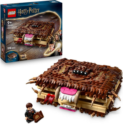 LEGO Harry Potter Monstro Mastigador Livro dos Monstros – Brinquedo Interativo com Motor Retrátil e Boca Mastigadora – inclui Minifigura Neville Longbottom – Presente para Meninos, Meninas e Fãs a partir de 9 anos – 76449