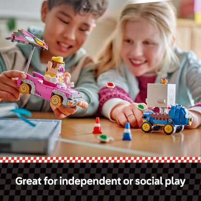 LEGO Super Mario: Mario Kart – Wario e Rei Boo - Brinquedo interativo com 2 carros e 2 figuras para brincar e exibir - Presente gamer para meninos e meninas a partir de 8 anos - 72038