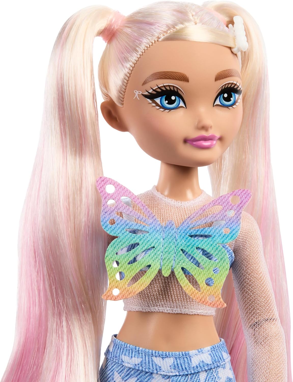 Barbie Dream Besties Boneca e Acessórios, Barbie “Malibu” Boneca Fashion Articulada de Patins com Cabelo Loiro, 9 Peças de Maquiagem Temáticas, JFX96