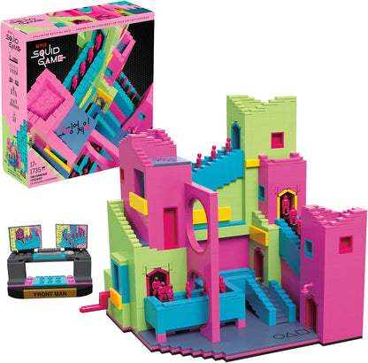 MEGA Brinquedo de Montar Squid Game – A Escadaria (1.707 peças), com figura articulada e com movimento, para colecionadores (HYL45)