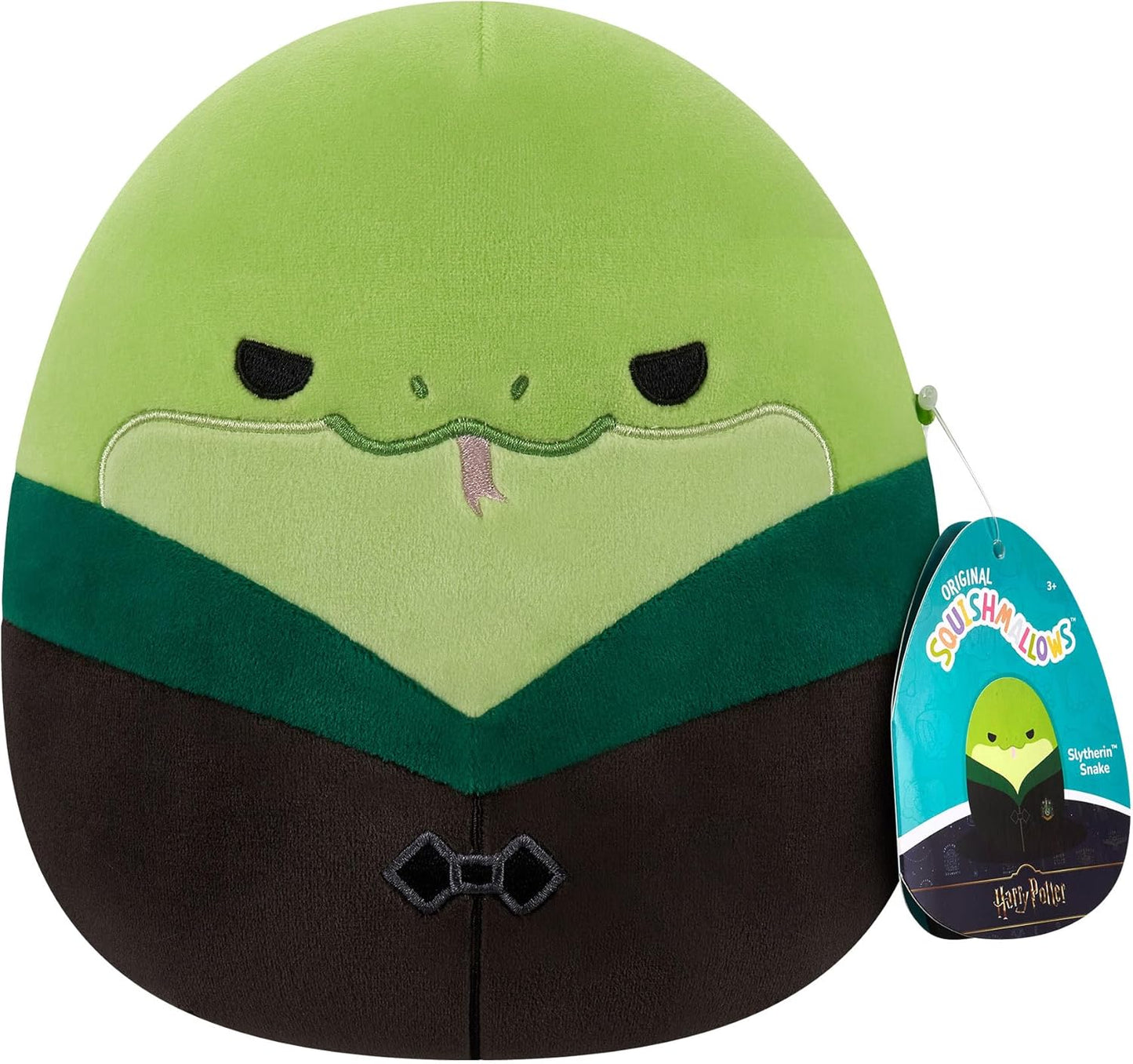 Jazwares Squishmallows Original “Harry Potter” Cobra Sonserina de 20 cm com Vestes de Hogwarts - Pelúcia Oficial Ultramacia