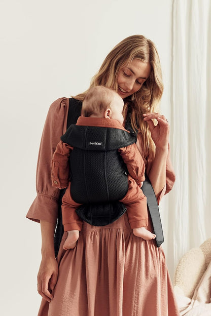 BabyBjörn Porta-bebês Mini, malha 3D, preto
