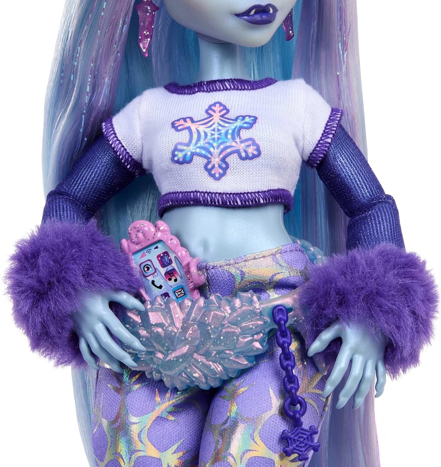 Monster High Boneca Abbey Bominable Yeti Fashion com Mamute de Estimação e Acessórios Temáticos, HNF64