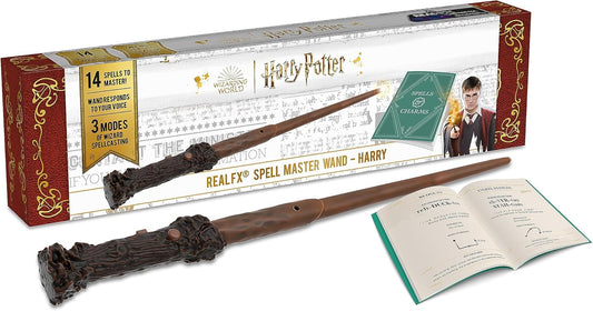 WOW! STUFF Varinha Harry Potter com Efeitos Reais | Varinha ativada por voz e luz e som | Presentes e Brinquedos Oficiais de Harry Potter do Mundo Mágico | Acessório de Fantasia para Fãs e Crianças a partir de 6 anos
