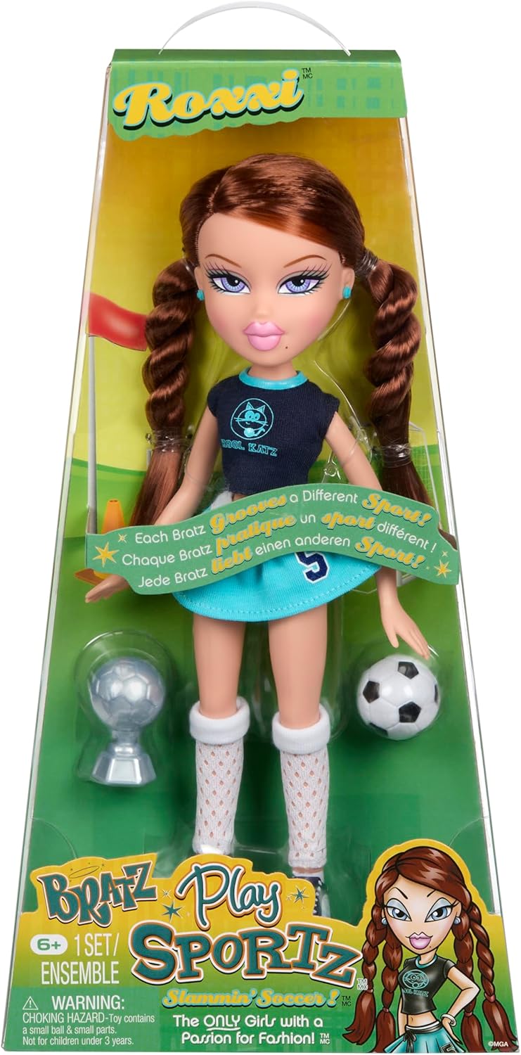 Bratz Boneca fashion Play Sportz Roxxi com acessórios