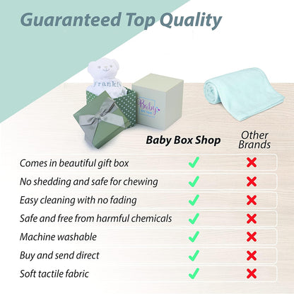 Presentes personalizados para bebês meninos - Edredom personalizado para bebês, Presentes para bebês recém-nascidos, Presentes personalizados para bebês meninos, Brinquedo para bebês meninos, Presente para recém-nascidos