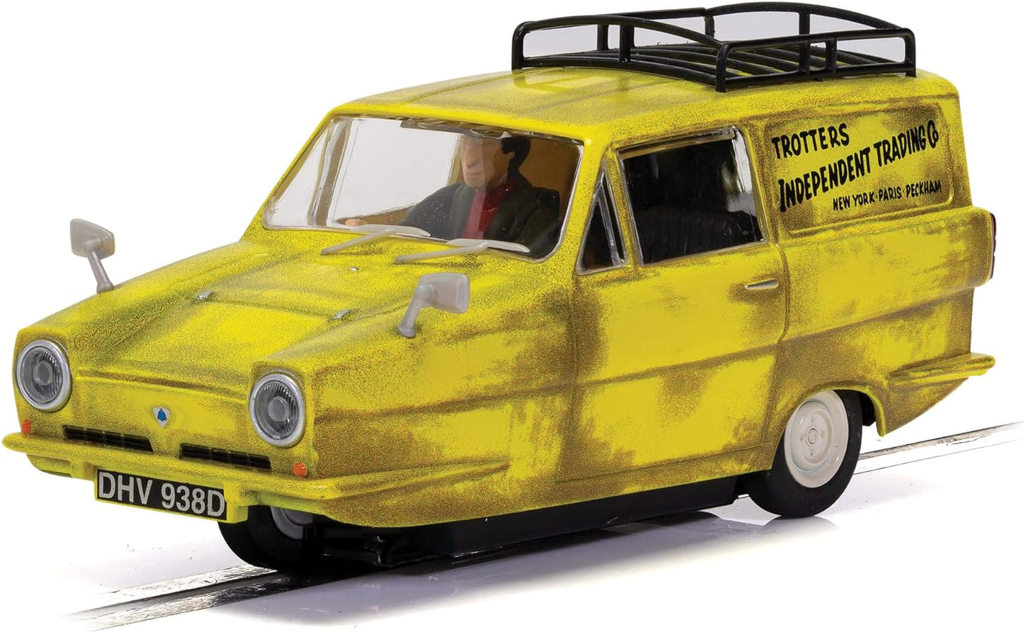 Scalextric C4223 Reliant Regal Supervan - Apenas tolos e cavalos, amarelo