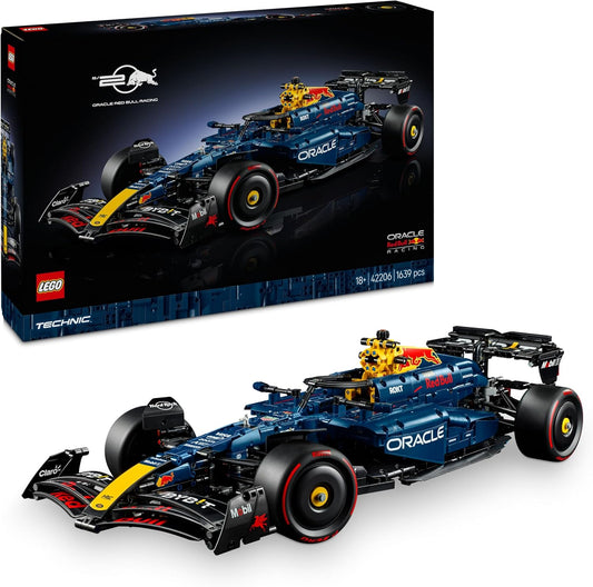 Kit de modelo de carro LEGO Technic Oracle Red Bull Racing RB20 F1 - Conjunto de construção colecionável de Fórmula 1 com motor V6 em escala 1:8, caixa de câmbio, direção e DRS - Ideia de presente para fãs de corrida adultos e adolescentes - 42206