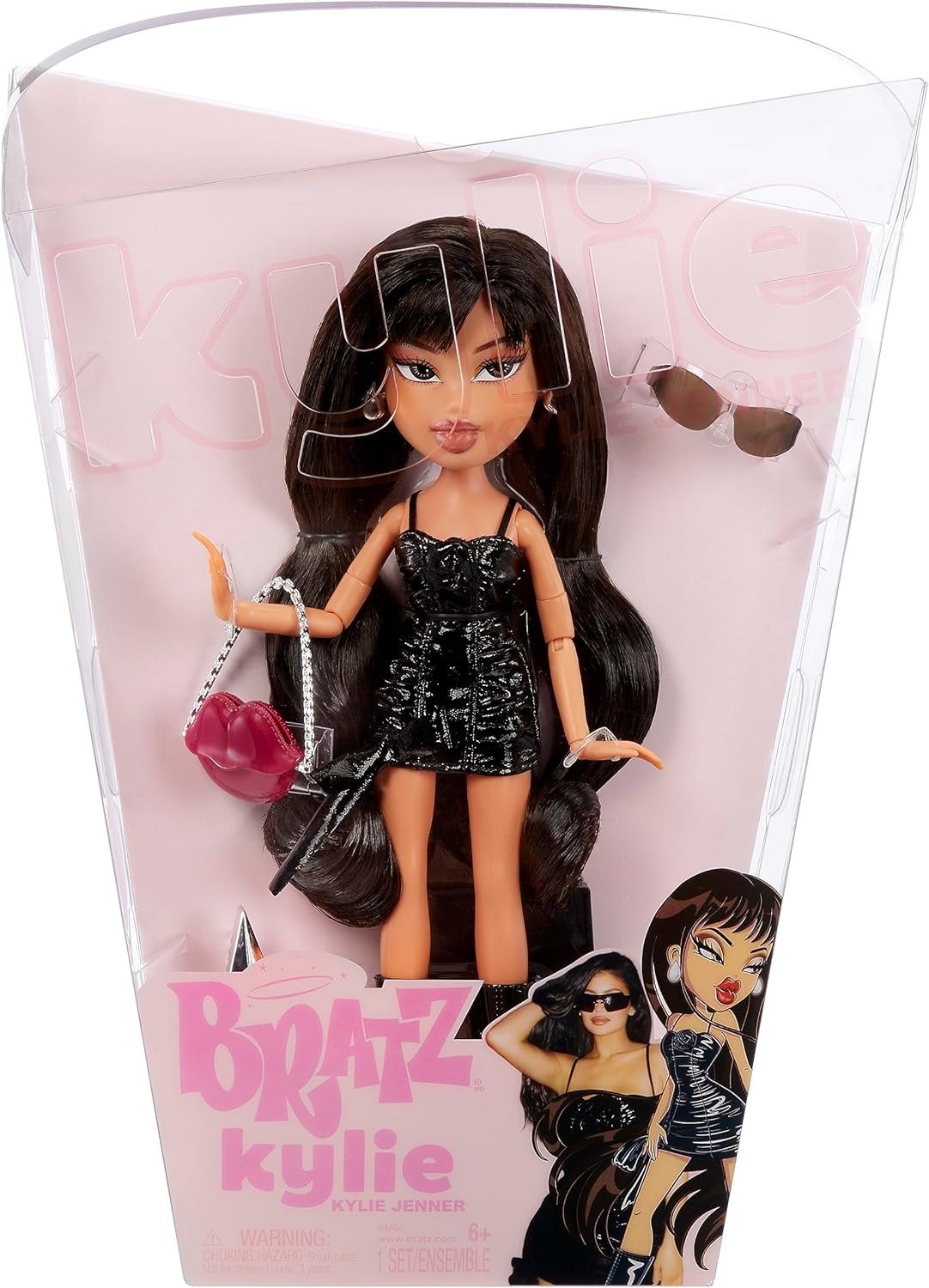 Bratz x Kylie Jenner - Day Fashion Doll - Boneca colecionável com roupa diurna, acessórios e pôster - Para crianças e colecionadores com mais de 6 anos