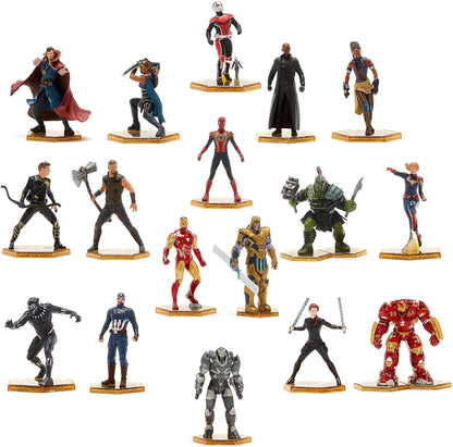 Disney Store Conjunto oficial de boneca Mega estatueta de princesa, 20 peças, figuras de ação de brinquedo de personagem esculpido, inclui Rapunzel, Elsa, Merida, Moana, Mulan, Pocahontas, Pixar e muito mais - adequado para maiores de 3 anos