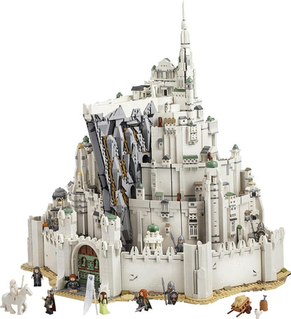 LEGO Icons O Senhor dos Anéis: Minas Tirith 11377 | Conjunto para adultos, kit de montagem 3D da Terra Média, 10 minifiguras colecionáveis, item de gravação de filme para montar, presente...