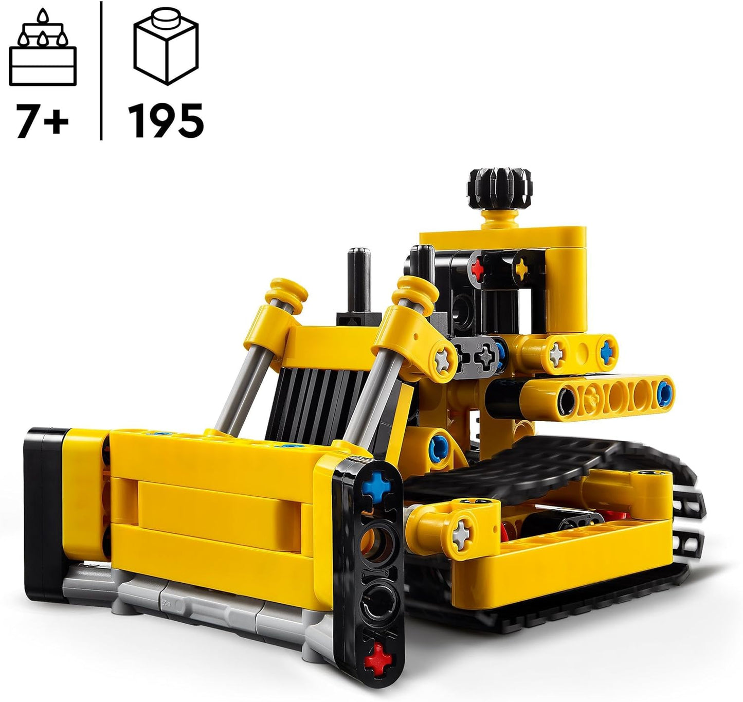 LEGO Conjunto de escavadeiras técnicas para serviços pesados, brinquedo de veículo de construção para crianças, meninos e meninas com recursos realistas para brincadeiras imaginativas, pequena ideia de presente 42163