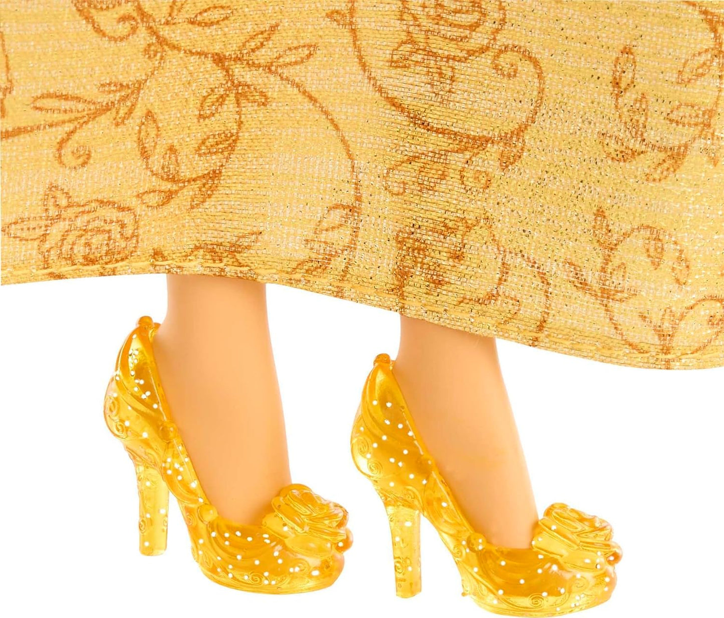 Mattel Bonecas Disney Princess, Belle Posable Fashion Doll com roupas e acessórios brilhantes, brinquedos de filmes da Disney, HLW11