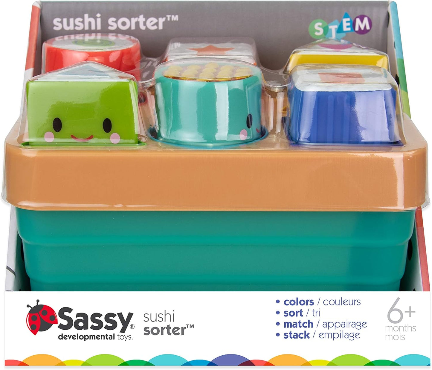 Clasificador de sushi Sassy Baby - 6m+ Multi