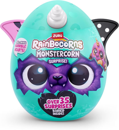 Rainbocorns ZURU Monstercorn Surprise, Gato, da ZURU Surprise Unboxing Brinquedo de pelúcia, presentes de monstros de fantasia para meninas, brincadeira imaginária com acessórios vestíveis (Gato)