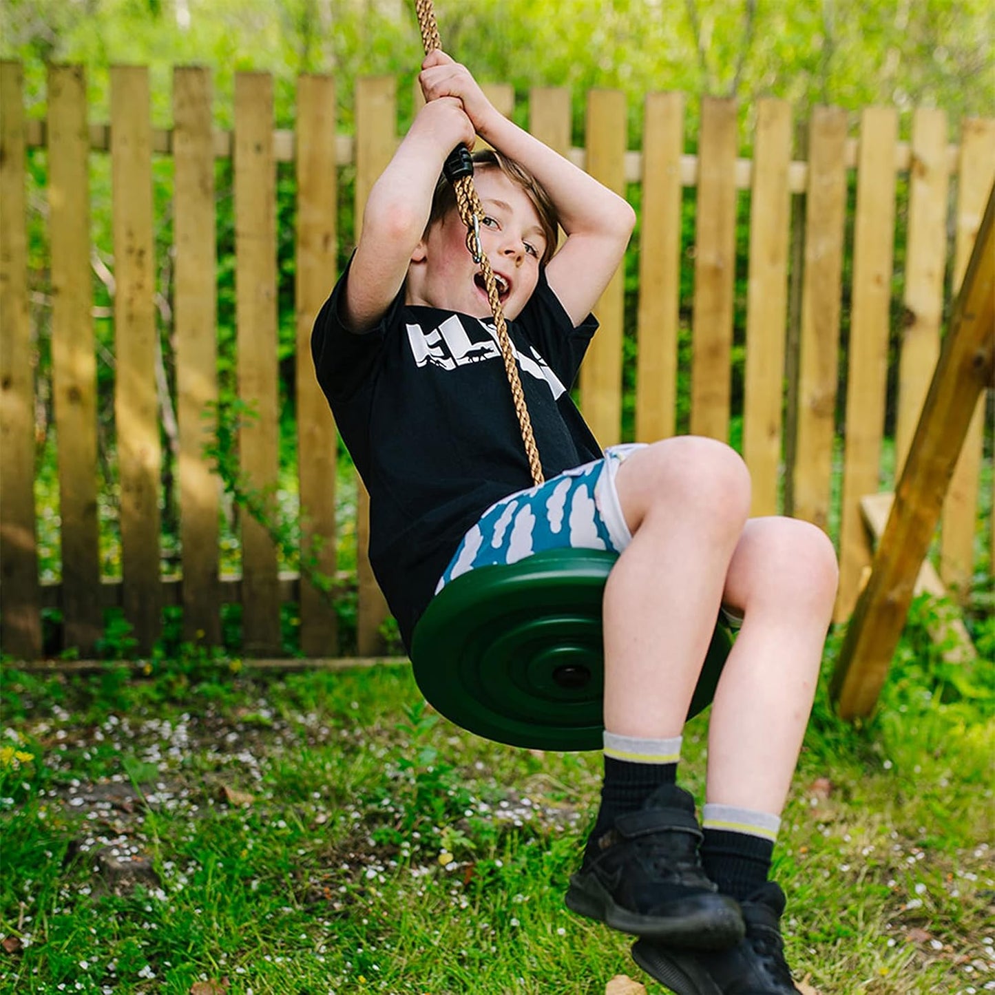 Jaques of London Conjunto de balanços de botões | Assento para balanço de jardim ao ar livre | Equipamentos para recreação infantil ao ar livre | Balanço de jardim infantil | Desde 1795