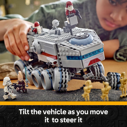 LEGO Star Wars 75413 Juggernaut da República - Brinquedo de Construção com 3 Figuras de Droides e 5 Minifiguras, incluindo Ki-Adi-Mundi com Sabre de Luz - Presente para Meninos a partir de 9 Anos e Fãs de The Clone Wars