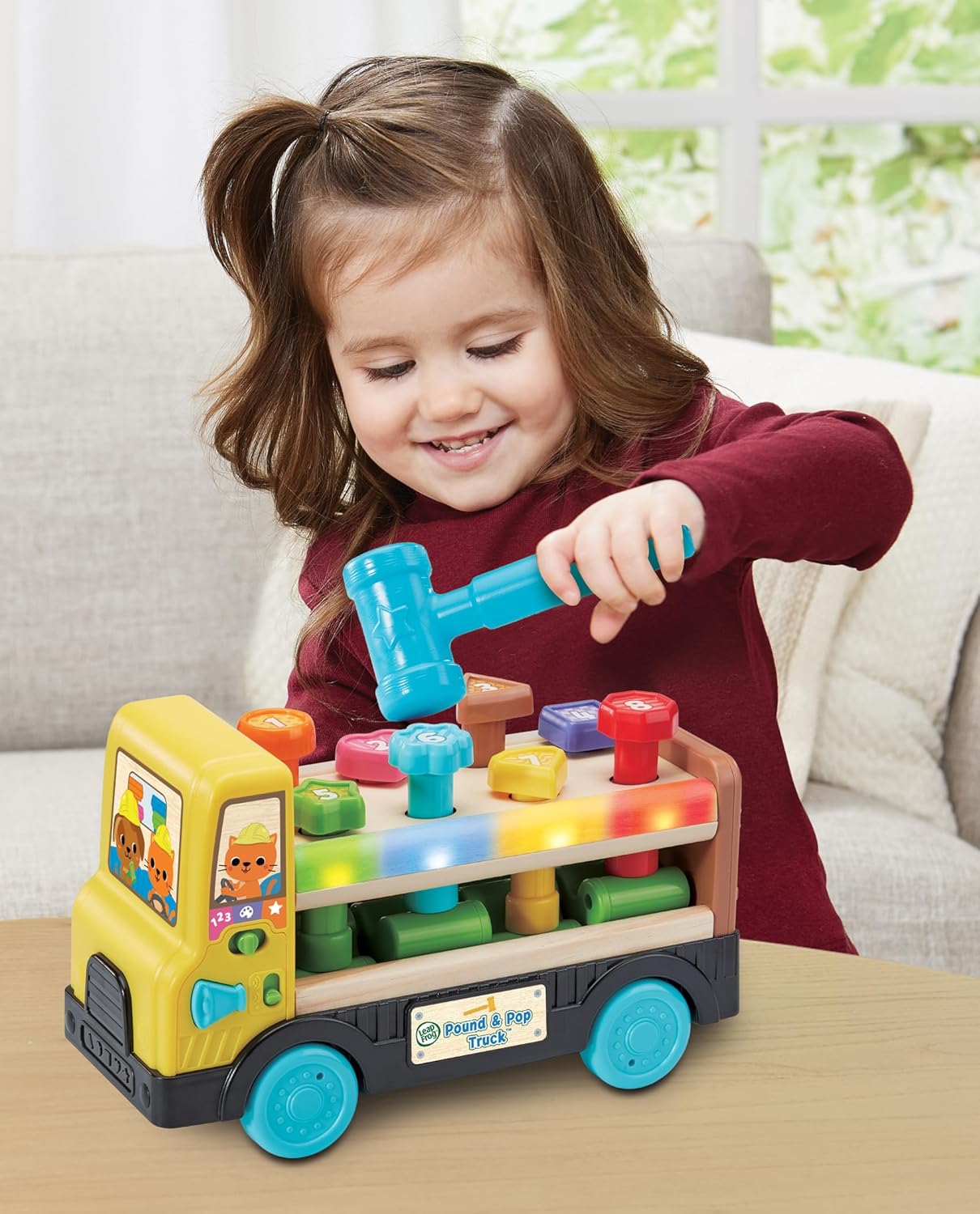 LeapFrog 619503 Pound & Pop Truck, Multicolor
