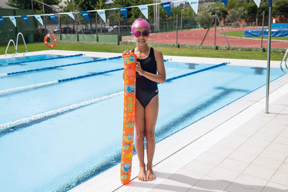 Zoggy Macarrão inflável Zoggs unissex-juvenil, laranja, 115 cm