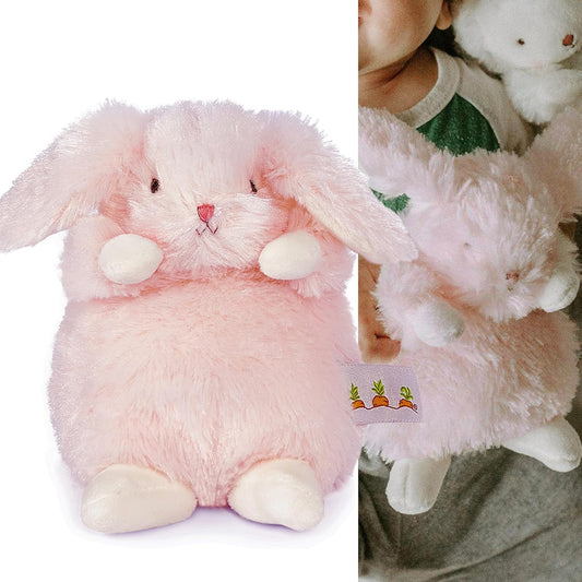 BUNNIES BY THE BAY Coelhinho Rosa da Wee Friends Petal | Ursinho de Pelúcia Coelhinho Rosa | Pelúcia Super Macia | 18cm de Altura | Brinquedo de Pelúcia para Bebê | O Primeiro Presente de Pelúcia Perfeito para Bebê