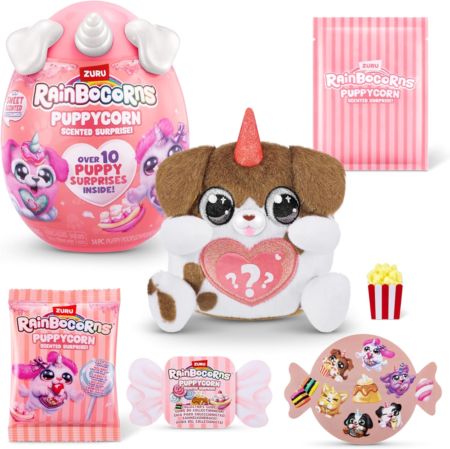 Rainbocorns ZURU Puppycorn Scent Surprise, Brown Dalmatian, por ZURU S