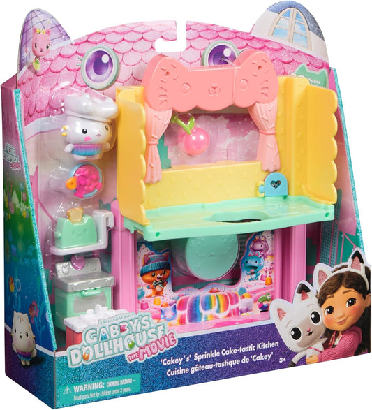Gabby's Dollhouse: O Filme, a Cozinha Fantástica da Cakey com Confeitos, Figura de Brinquedo e Acessórios para Casa de Bonecas, Brinquedos Infantis para Meninas e Meninos a partir de 3 Anos