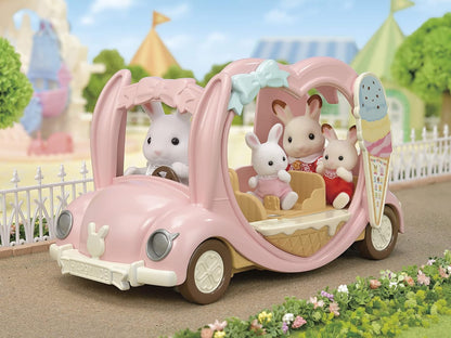Sylvanian Families  Van de sorvete, rosa pastel