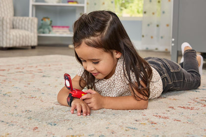 Relógio de Aprendizagem Giratório VTech Homem-Aranha e seus Incríveis Amigos, Relógio Oficial do Homem-Aranha com 4 Jogos Divertidos, Tela LCD, 9 Mostradores Digitais, Indicado para Crianças de 3, 4, 5+ Anos, Versão em Inglês