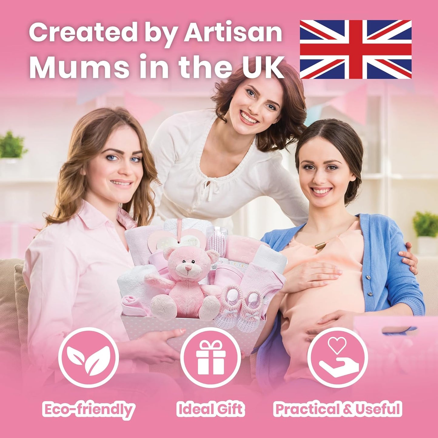 Cesta para Bebê Menino – Conjunto de 17 peças para recém-nascido com pelúcia | Ideal para chás de bebê, revelação de gênero e presente de batizado