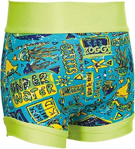 Zoggs Funda para pañales reutilizable de neopreno Deep Sea Swimsure para niños (4-7 kg), multicolor, 3-6 meses